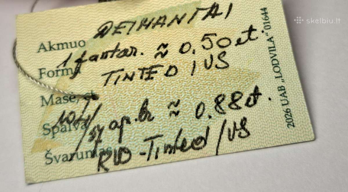 18k 750 1.38ct Žiedas su Deimantais, Balto aukso - nuotraukos Nr. 10