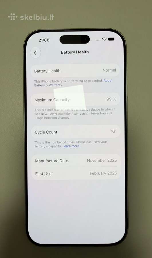 iPhone 17 256gb - kaip nauji su garantija! - nuotraukos Nr. 4