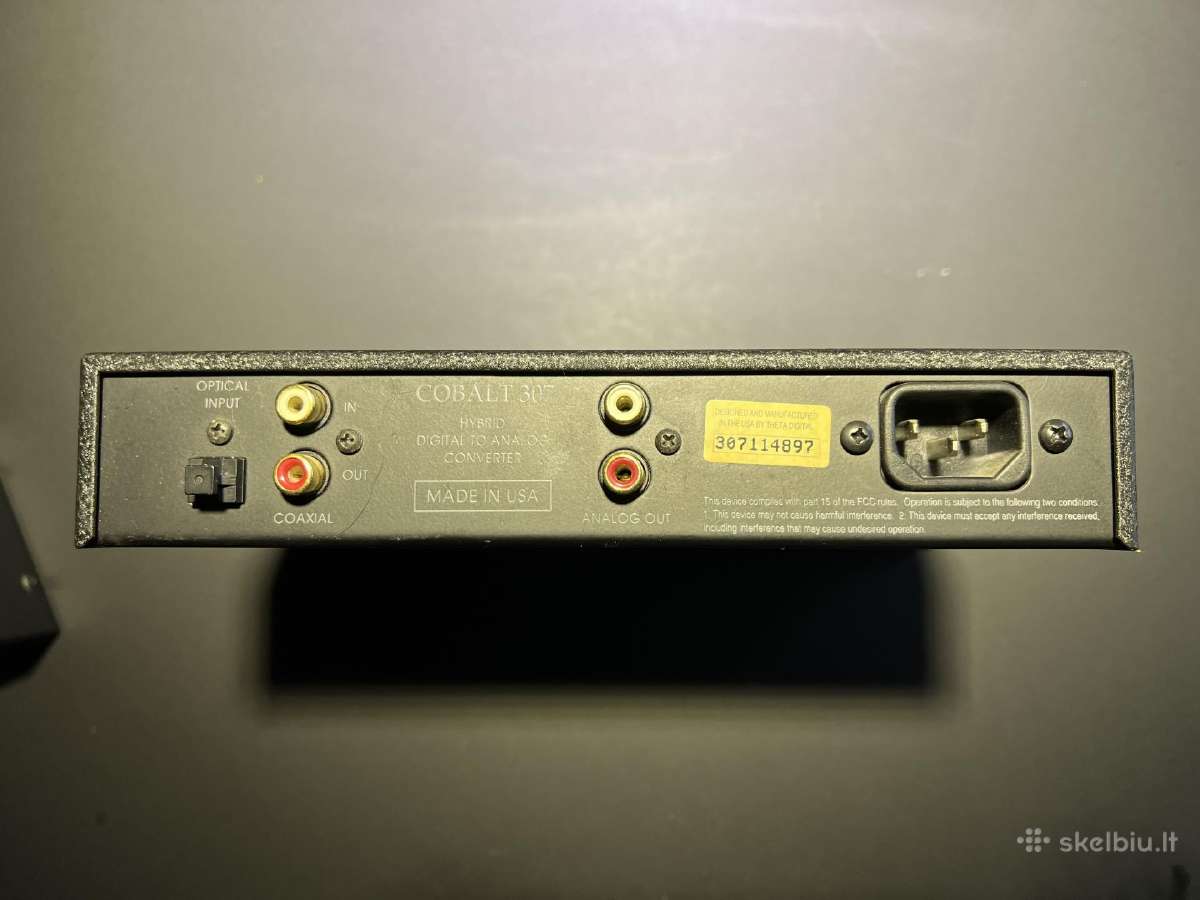 High-end Audio Dac Theta Digital Cobalt 307 - nuotraukos Nr. 2