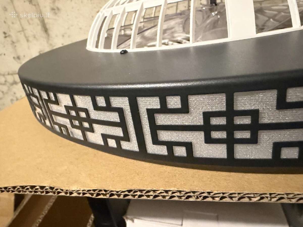 Modernus LED lubinis šviestuvas su ventiliatoriumi - nuotraukos Nr. 7