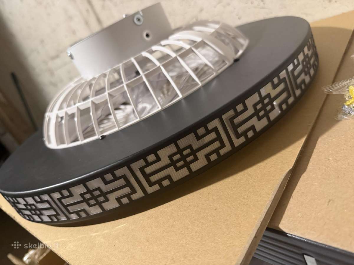 Modernus LED lubinis šviestuvas su ventiliatoriumi - nuotraukos Nr. 10