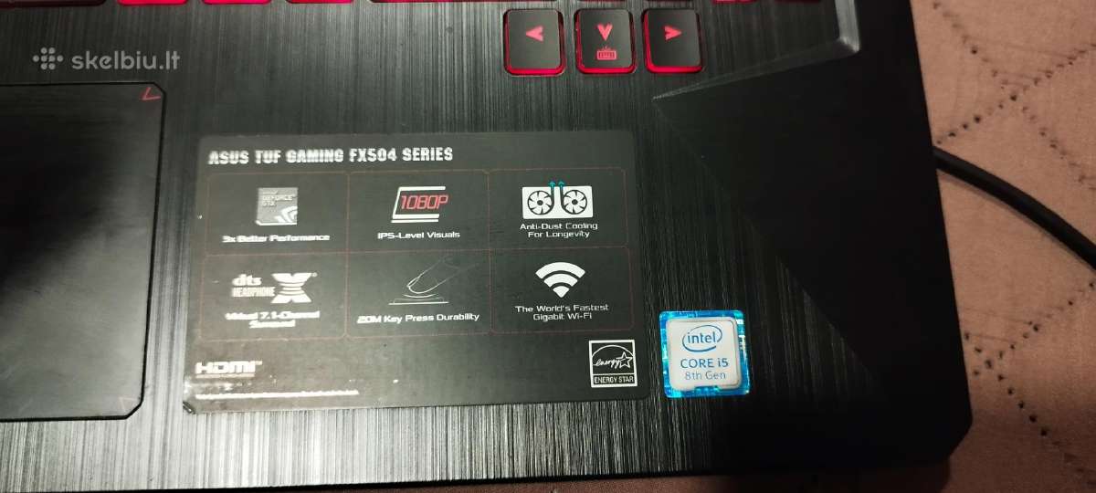 Asus Tuf Fx504 kompiuteris - nuotraukos Nr. 3