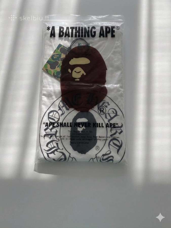 Bape Chrome Hearts marškinėliai (M dydis) - nuotraukos Nr. 6