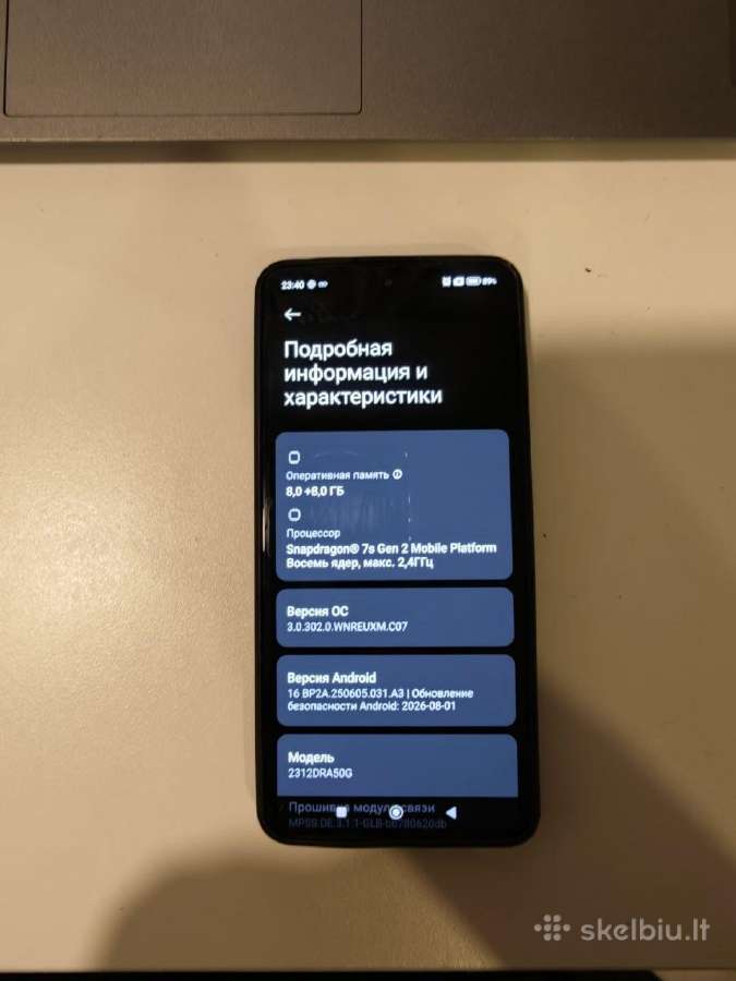 Xiaomi Redmi Note 13 Pro 5G 8/256 GB – geros būklė - nuotraukos Nr. 3