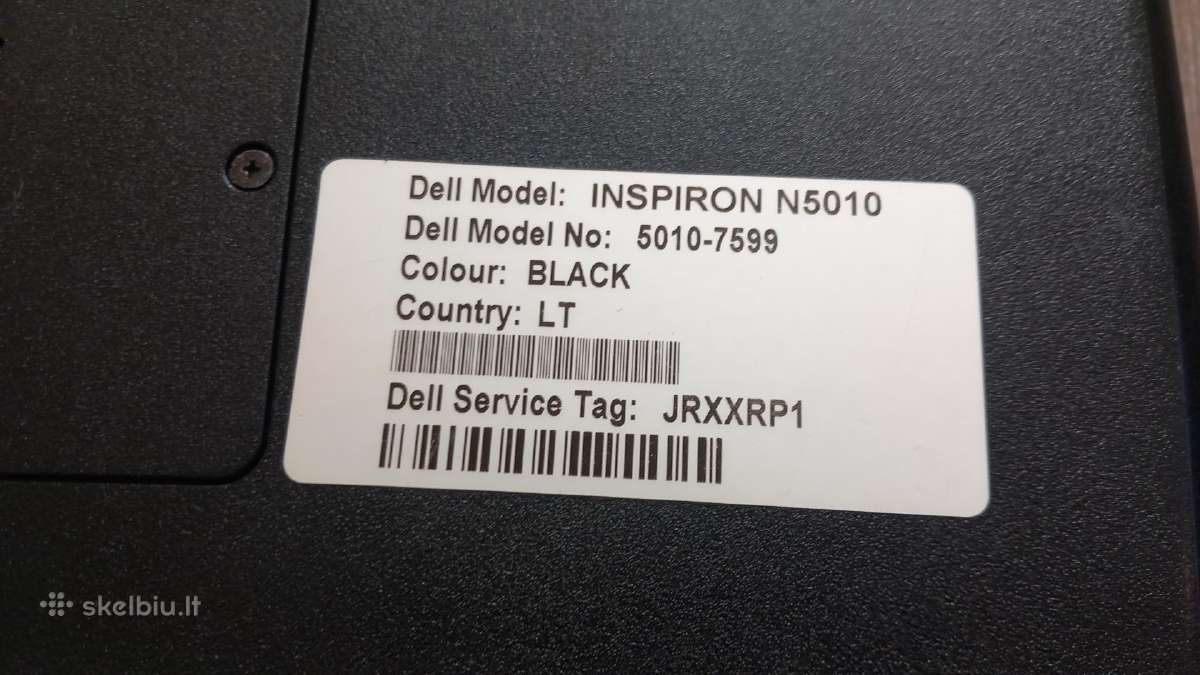 Dell Inspiron N5010 Laptopas #2 - nuotraukos Nr. 5