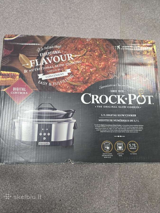 Crock-pot 5,7 l skaitmeninis lėto virimo puodas - nuotraukos Nr. 2