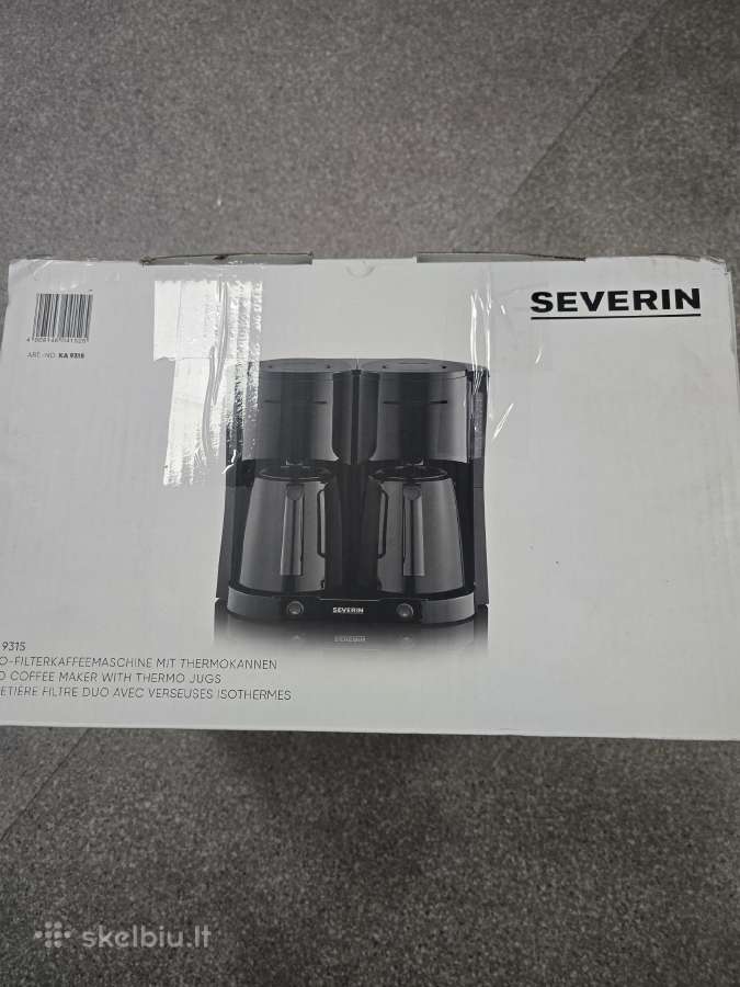 Severin Ka 9315 dvigubas kavos aparatas su 2 termo - nuotraukos Nr. 2