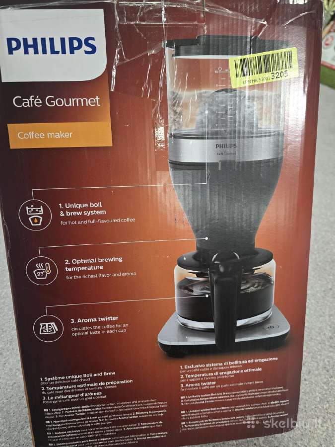 Philips Caf Gourmet Hd5416 kavos aparatas 1800 W - nuotraukos Nr. 3