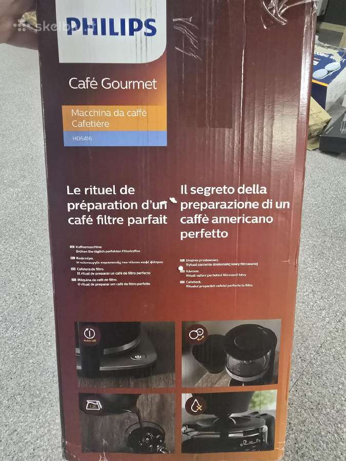 Philips Caf Gourmet Hd5416 kavos aparatas 1800 W - nuotraukos Nr. 4