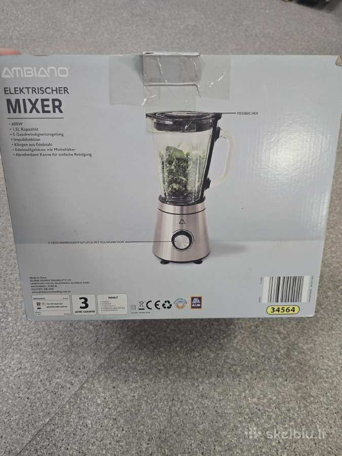 Ambiano Bl-600 kokteilinis trintuvas 600 W, 1,5 l - nuotraukos Nr. 3