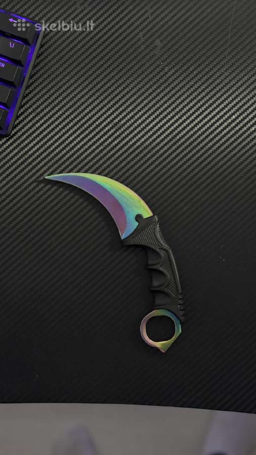 Peilis Karambit Rainbow Fade - nuotraukos Nr. 3