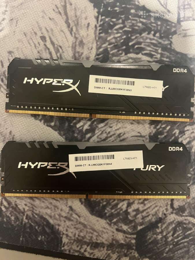 28 GB Kingston Hyperx Fury Ddr4 RAM - nuotraukos Nr. 2