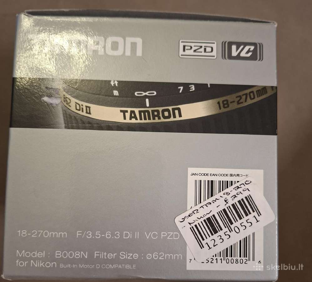 Foto objektyvas Tamron - nuotraukos Nr. 7