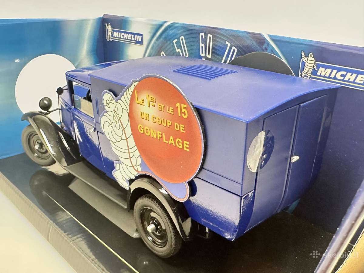 Citroen C4f Michelin 1930 mėlyna 1:18 Solido - nuotraukos Nr. 4