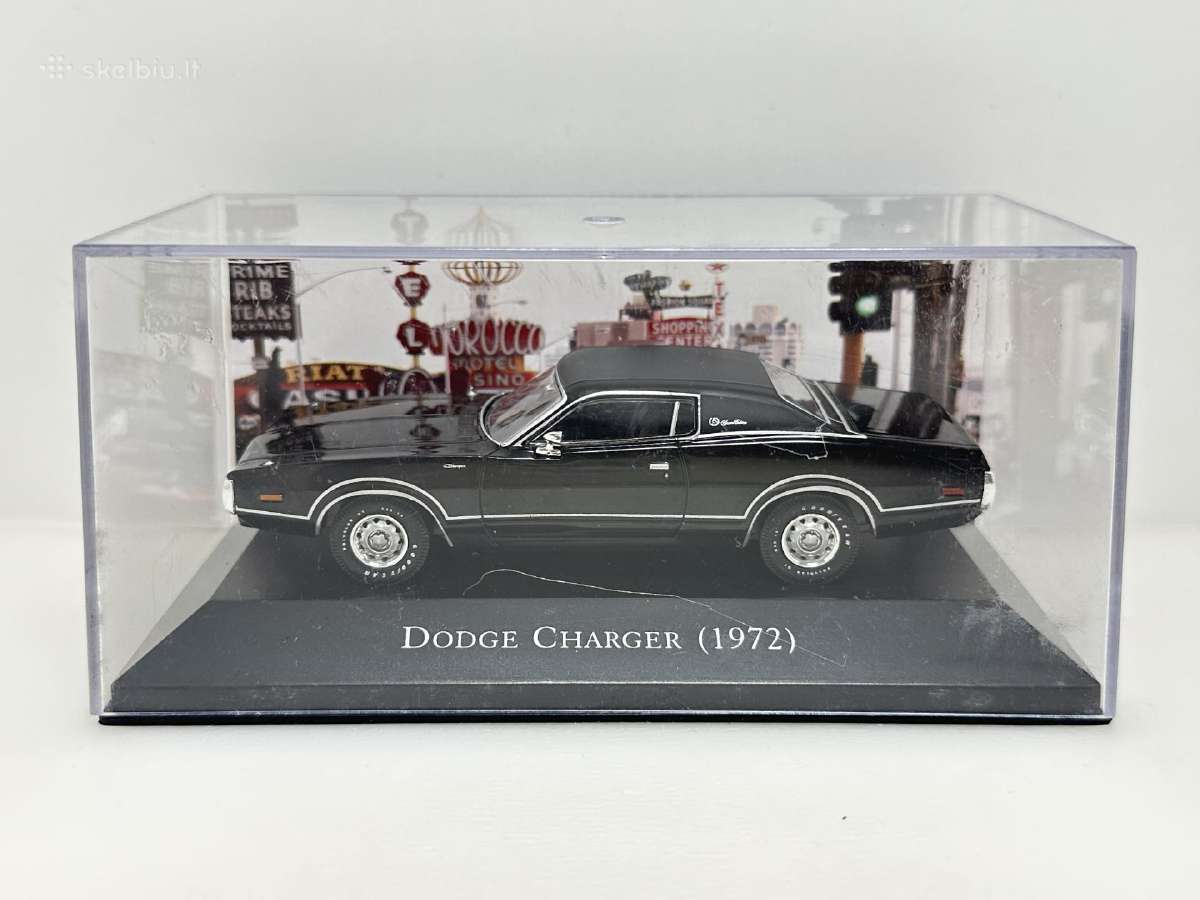 Dodge Charger 1972 juoda 1:43 De Agostini - nuotraukos Nr. 2