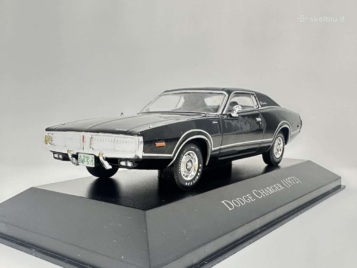 Dodge Charger 1972 juoda 1:43 De Agostini - nuotraukos Nr. 3