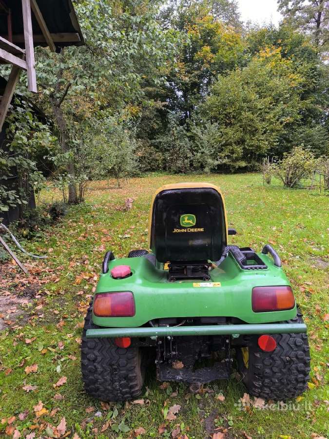 John deere x495 sodo traktoriukas žolepjove - nuotraukos Nr. 3