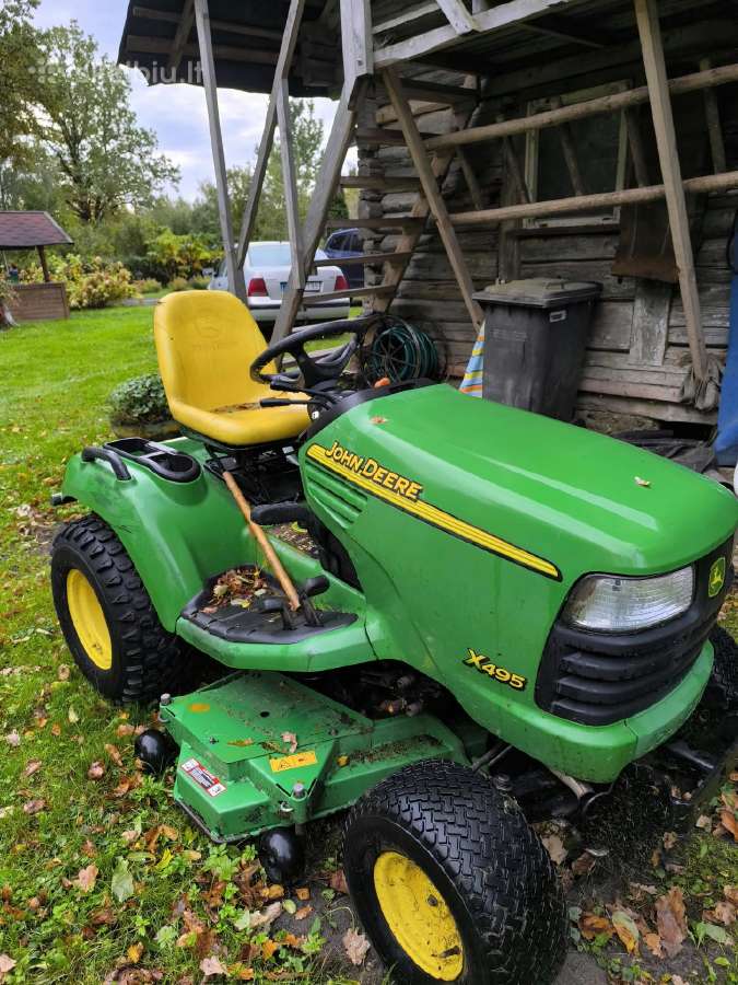John deere x495 sodo traktoriukas žolepjove - nuotraukos Nr. 4