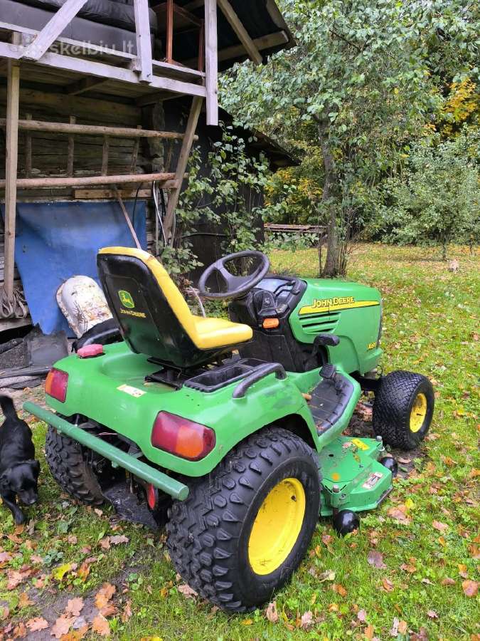 John deere x495 sodo traktoriukas žolepjove - nuotraukos Nr. 5