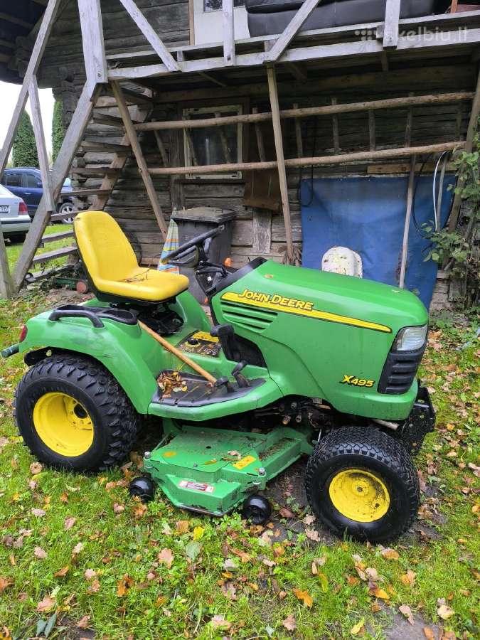 John deere x495 sodo traktoriukas žolepjove - nuotraukos Nr. 7