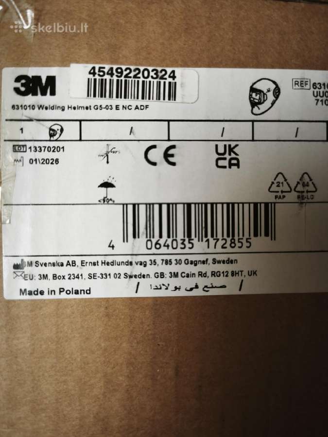Speedglas G5-03 E su filtru G5-01/03nc - nuotraukos Nr. 3
