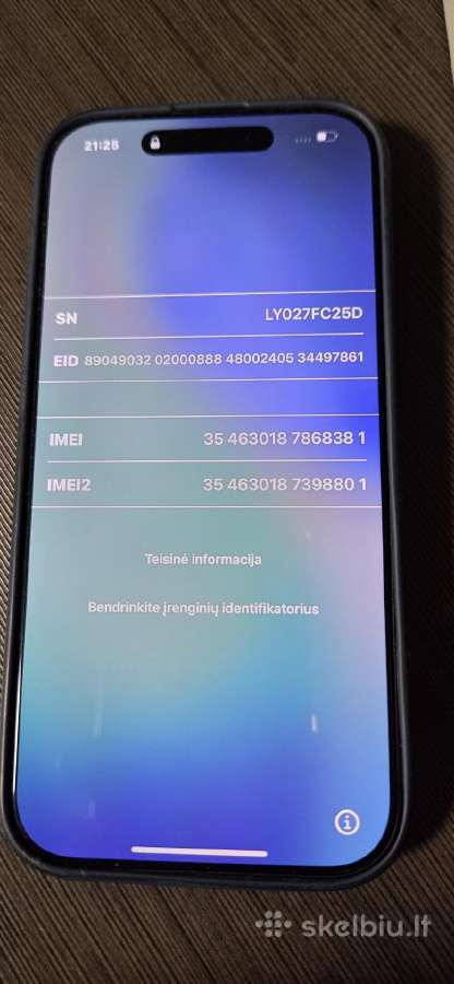 Parduodu iPhone 17, Black, 256gb - nuotraukos Nr. 3