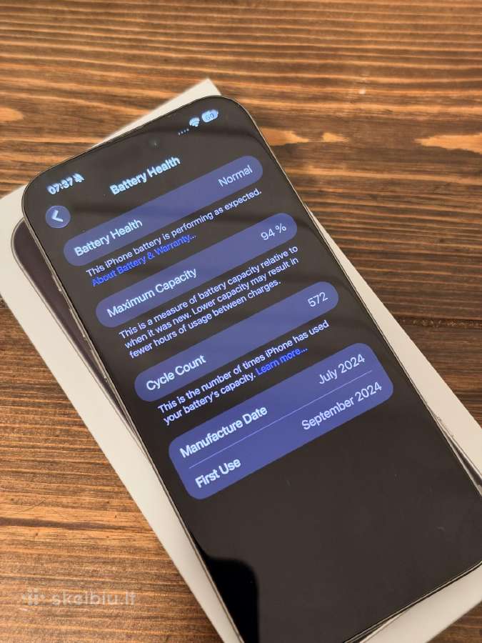 iPhone 16 Pro Max 256 GB Natural Titanium - nuotraukos Nr. 4