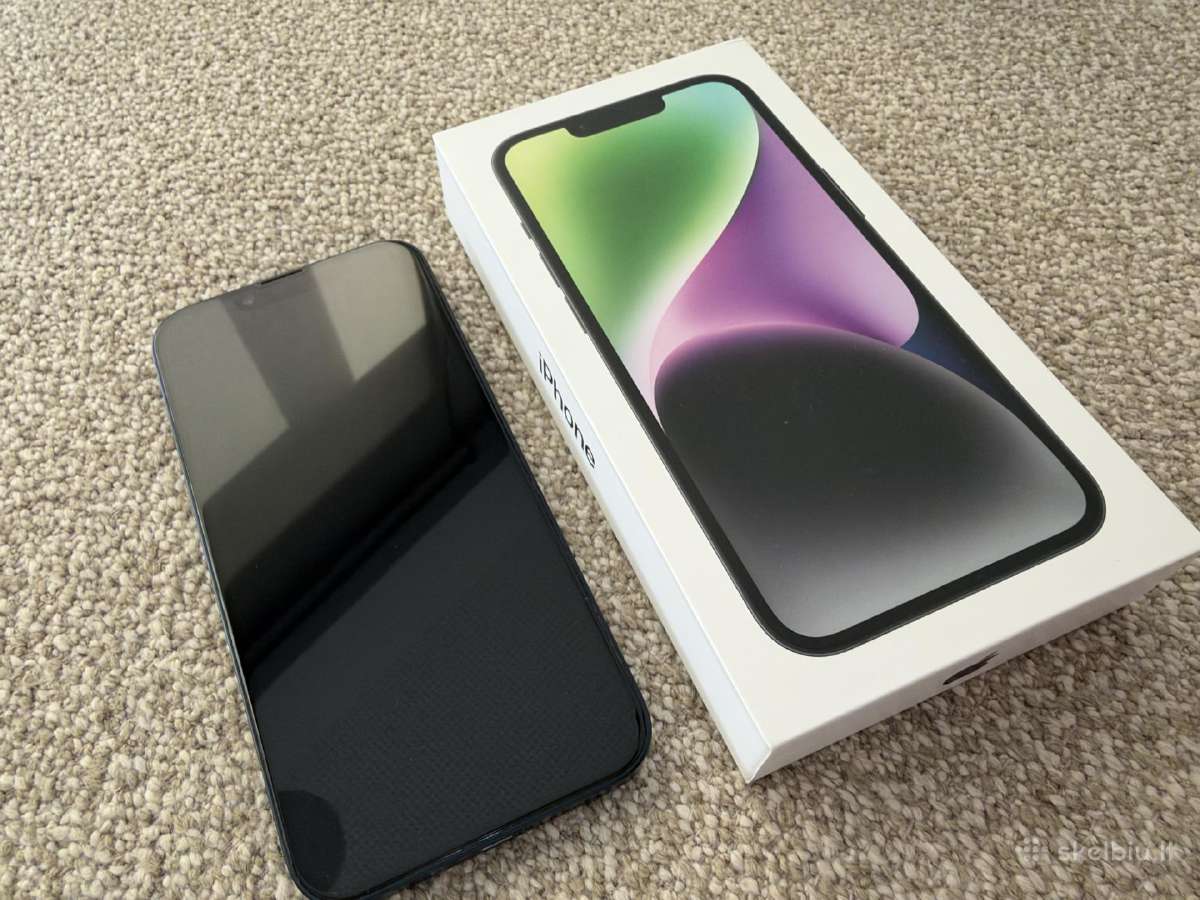 Parduodu Apple iPhone 14 128 GB, juodas - nuotraukos Nr. 2