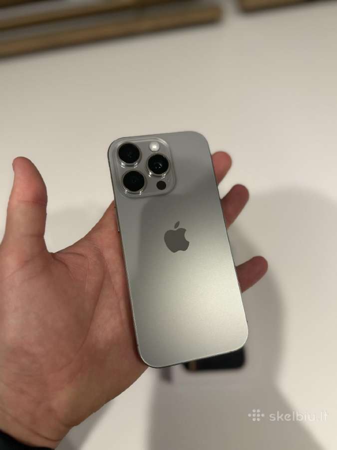 Ekspozicinis iPhone 16 Pro 256gb, 100 % baterija - nuotraukos Nr. 3