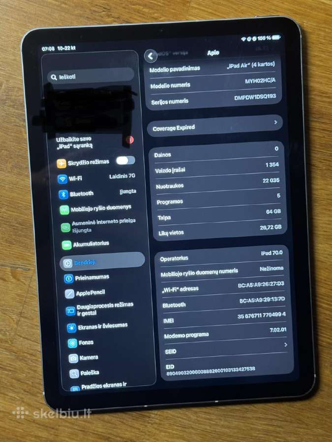 iPad air 4 64gb Lte - nuotraukos Nr. 2
