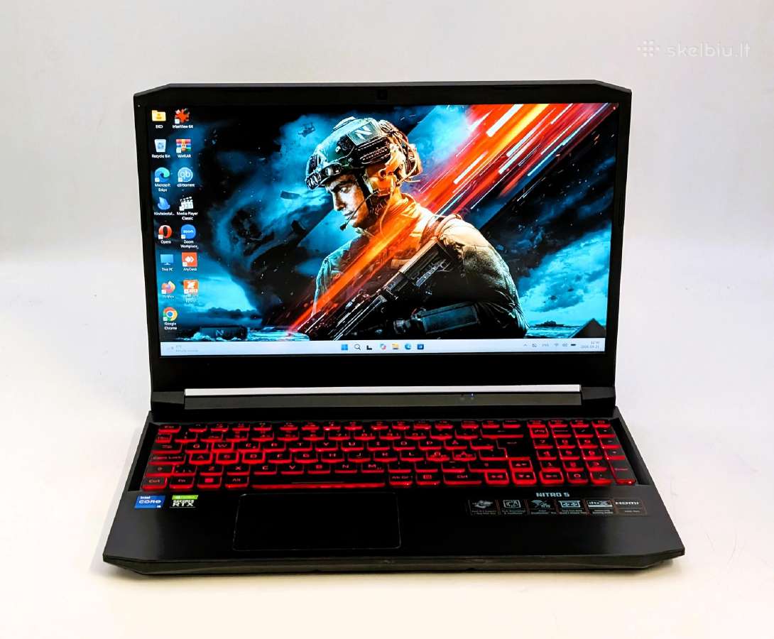 Acer Nitro 5 i5-11400h 512gb SSD Rtx 3050 144hz - nuotraukos Nr. 2