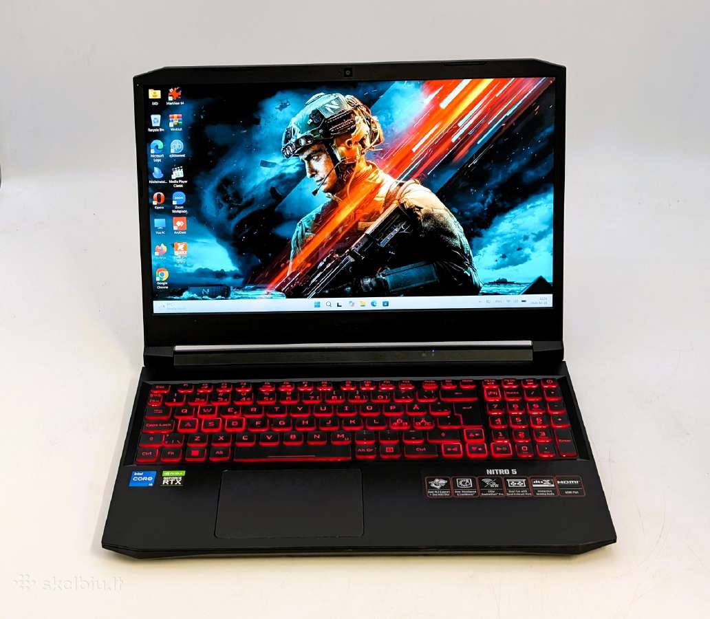 Acer Nitro 5 i5-11400h 512gb SSD Rtx 3050 144hz - nuotraukos Nr. 3