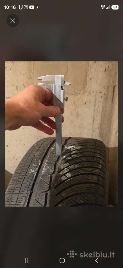 Žieminės padangos Michelin Pilot Alpin Pa4 245/50 - nuotraukos Nr. 3