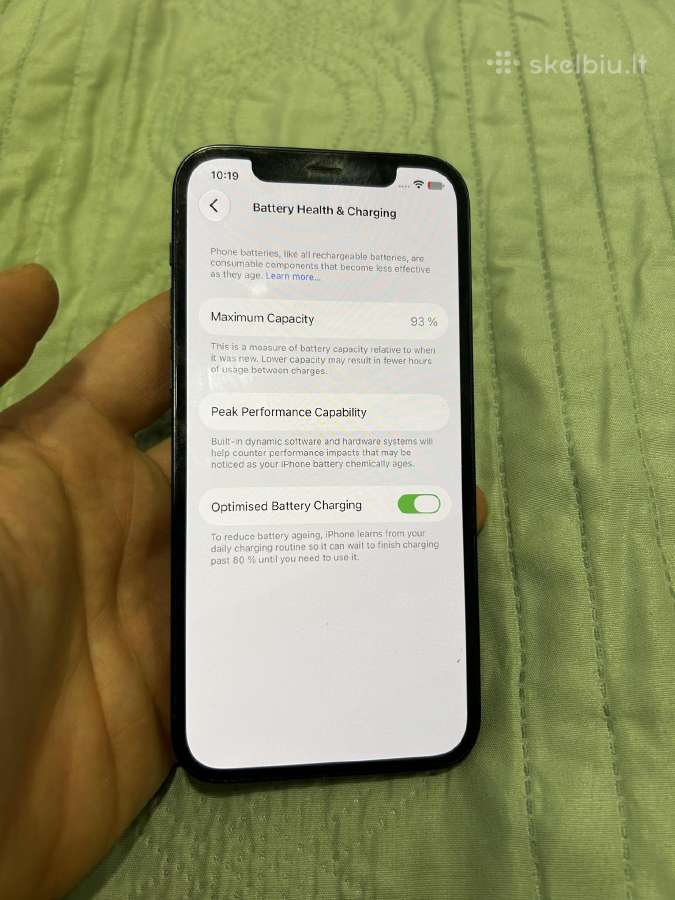 iPhone 12 64gb baterija 93 - nuotraukos Nr. 3