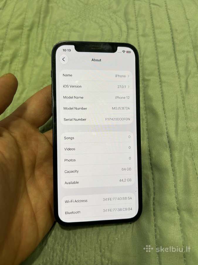 iPhone 12 64gb baterija 93 - nuotraukos Nr. 4