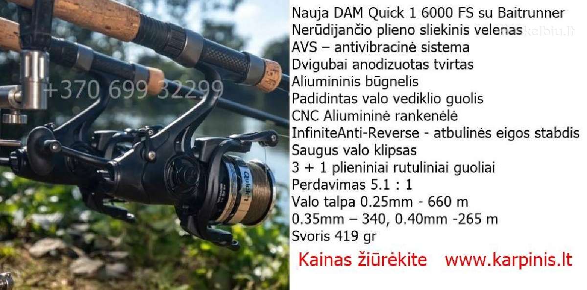 Daiwa Crosscast 24 Scw 5000 C Qd karpinė ritė - nuotraukos Nr. 15