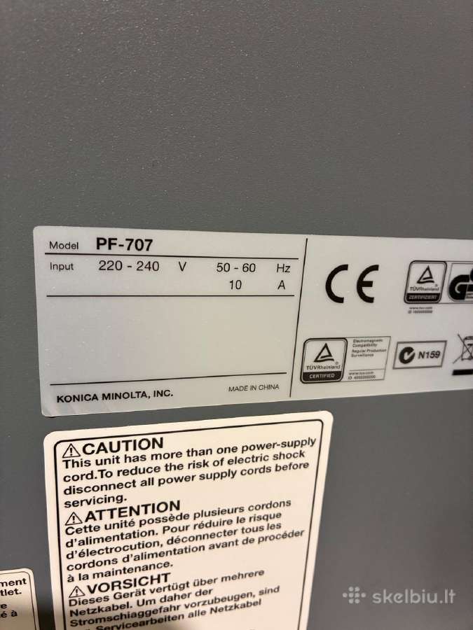 Naudotas Konica Minolta bizhub Pro c1070 - nuotraukos Nr. 8