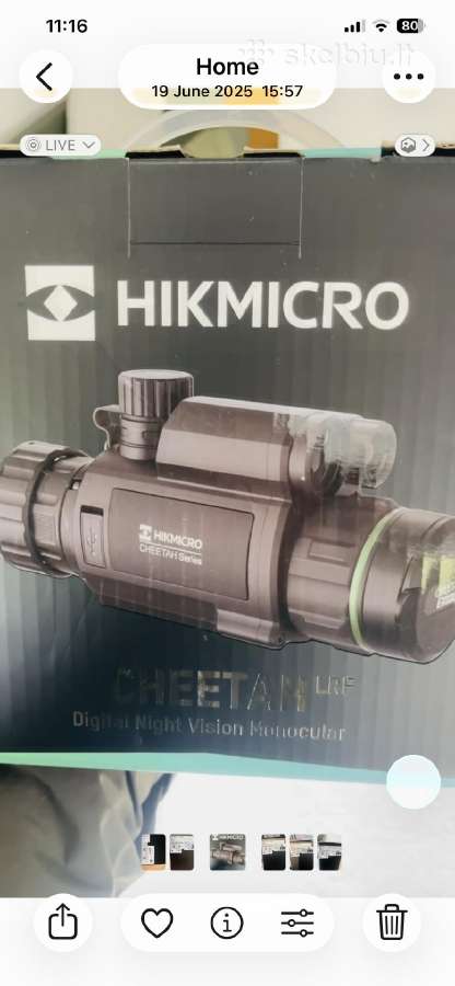 Hikmicro Cheetah naktinio matymo priedėlis - nuotraukos Nr. 4