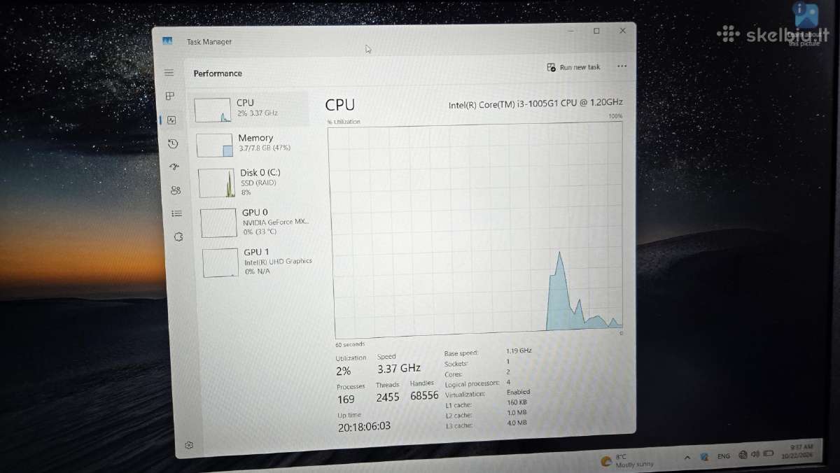Acer aspire a315-57 - nuotraukos Nr. 5