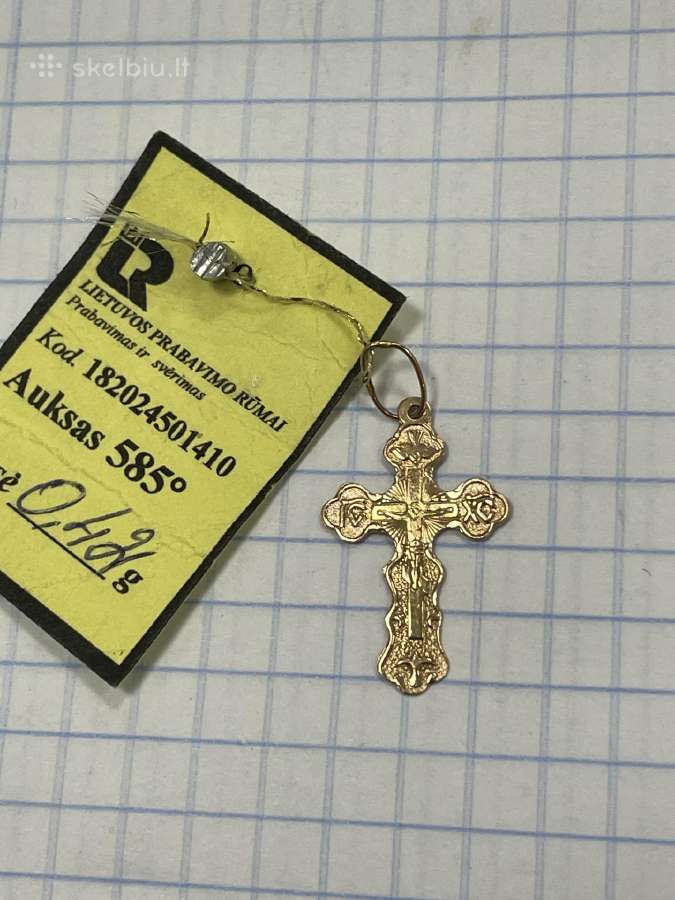 Naujas Auksinis pakabukas „kryželis“ - nuotraukos Nr. 22