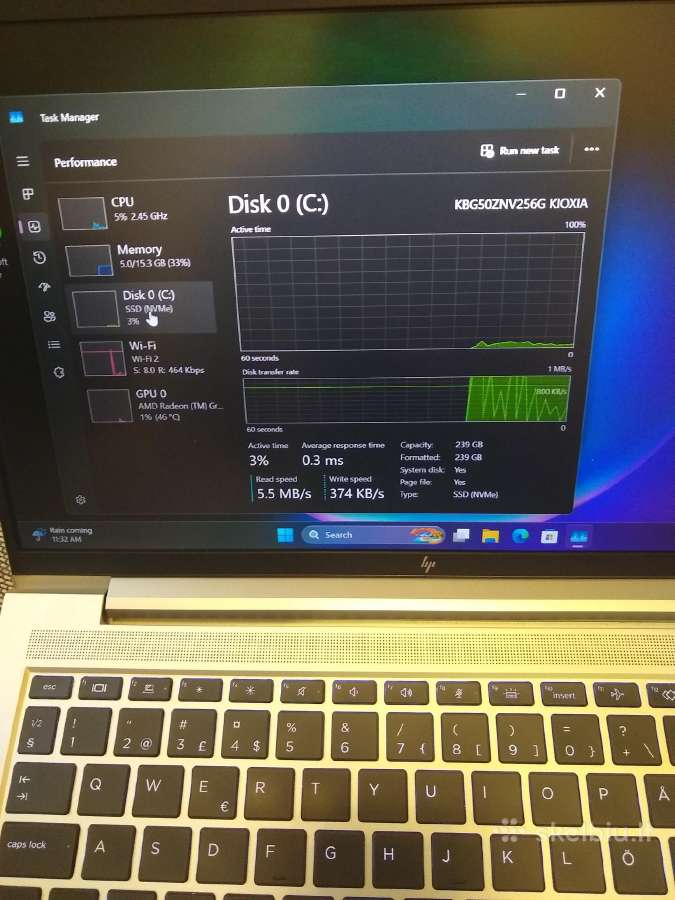 Elitebook 645 G10 Ryzen 7530u/16/256 - nuotraukos Nr. 3