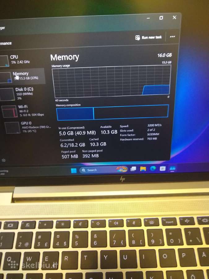 Elitebook 645 G10 Ryzen 7530u/16/256 - nuotraukos Nr. 4