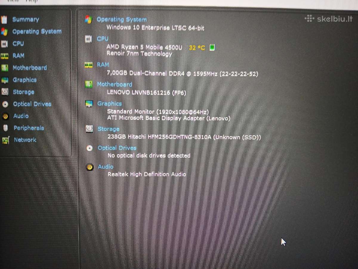 Lenovo Ryzen 5 4500u - nuotraukos Nr. 2