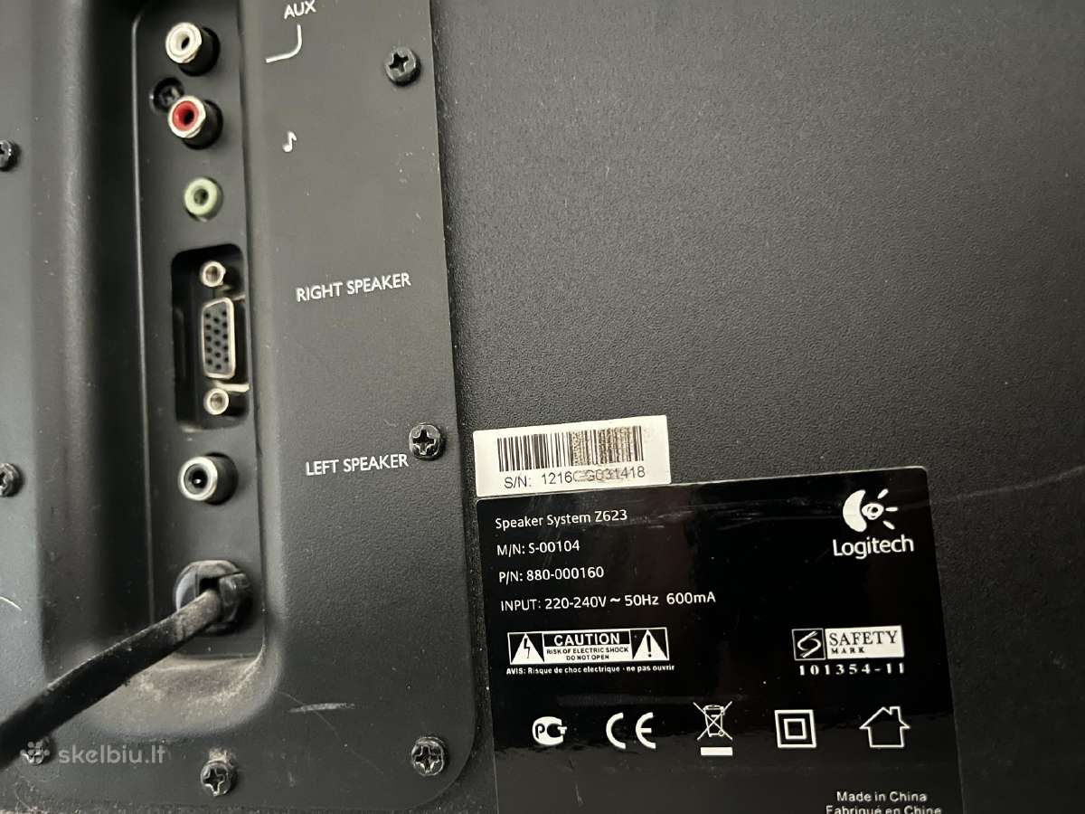 Logitech Z623 kolonėlės su žemų dažnių garsiak - nuotraukos Nr. 4