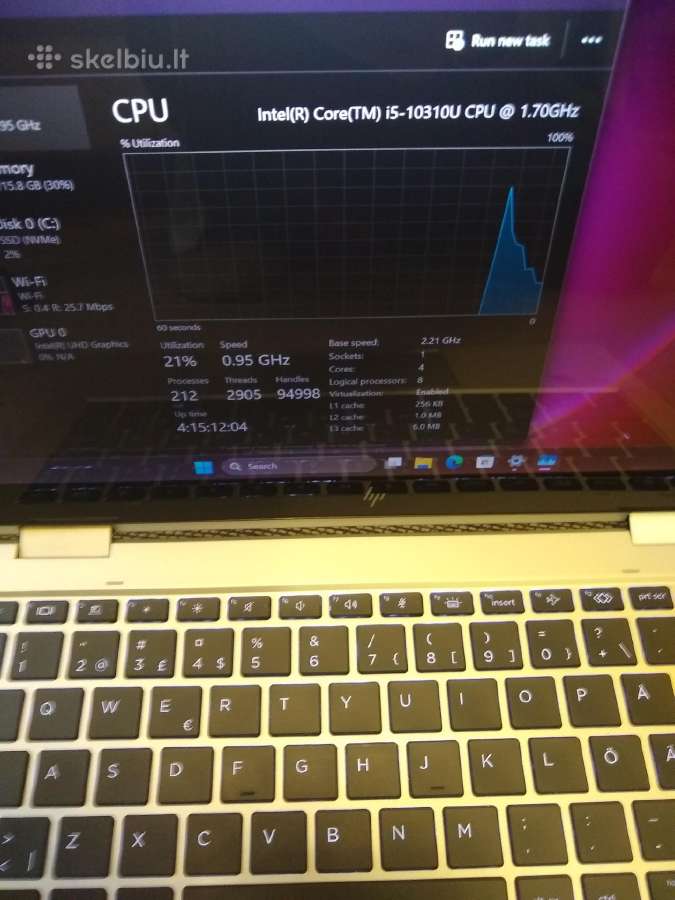 Elitebook X360 i5-10310u/256/touch - nuotraukos Nr. 8