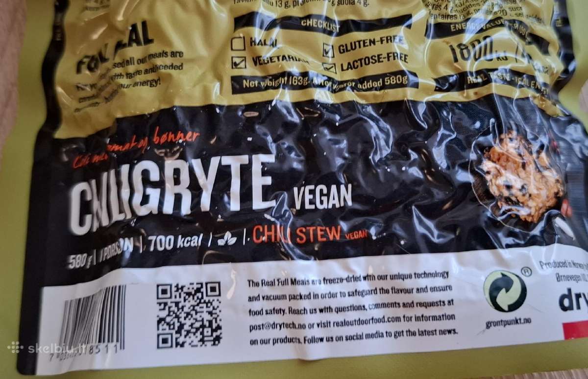 Kariškas Real Turmat vegetariškas sausas davinys - nuotraukos Nr. 3