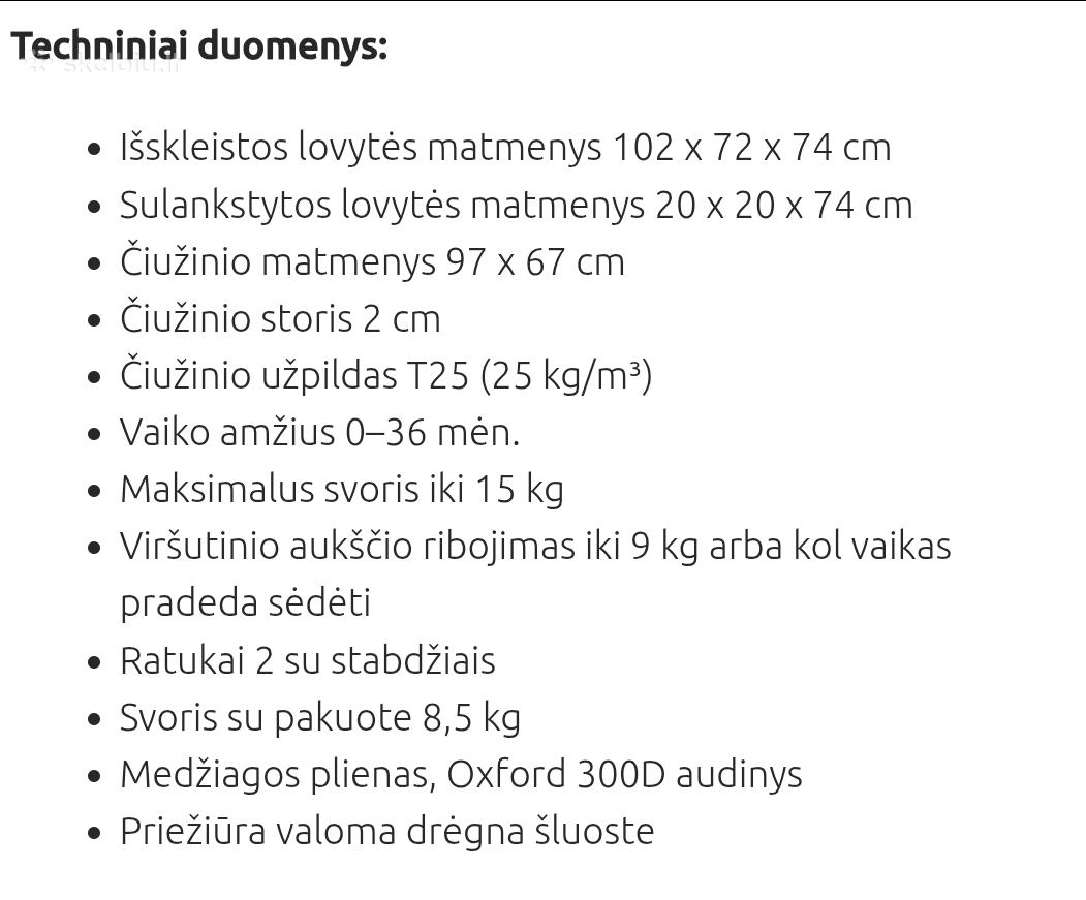 Lionelo lovytė maniežas Laura - nuotraukos Nr. 11