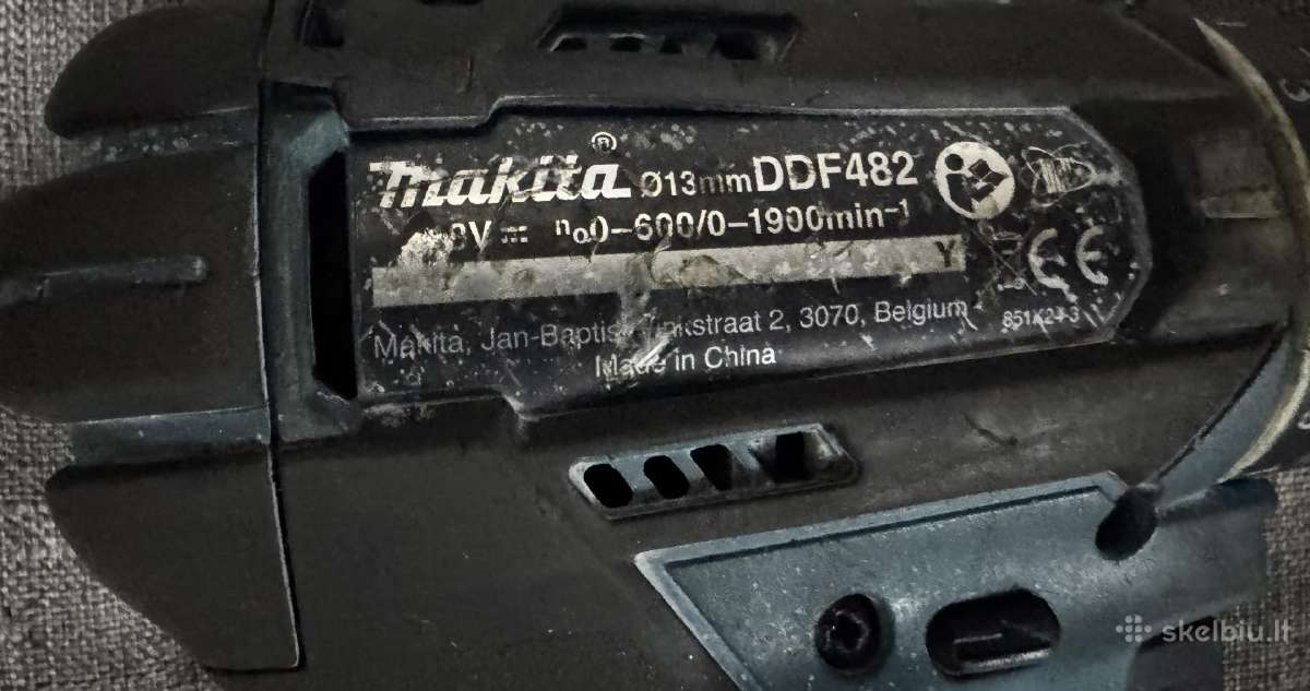 Makita Ddf482 neveikiantis/defektuotas - nuotraukos Nr. 2