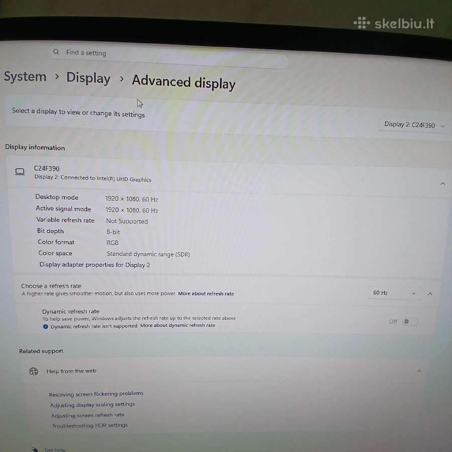 Monitorius Samsung C24f390 24" Full HD - nuotraukos Nr. 2