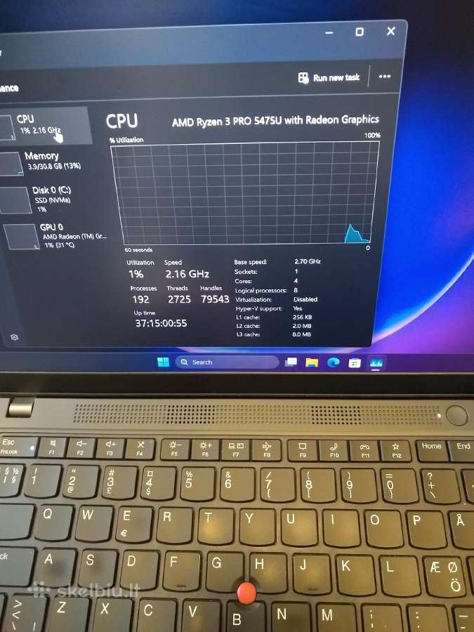 Thinkpad L14 Ryzen 5475u/32/500 - nuotraukos Nr. 6